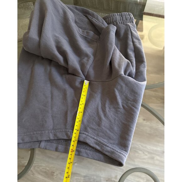 Men XXL Gray Elastic Waist Drawstring Shorts with Back Pocket - Picture 5 of 6